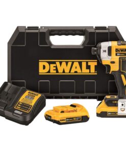 DEWALT 20V MAX* XR Cordless Impact Driver Kit, Brushless, 1/4-Inch, 3-Speed, 2 Batteries (DCF887D2)