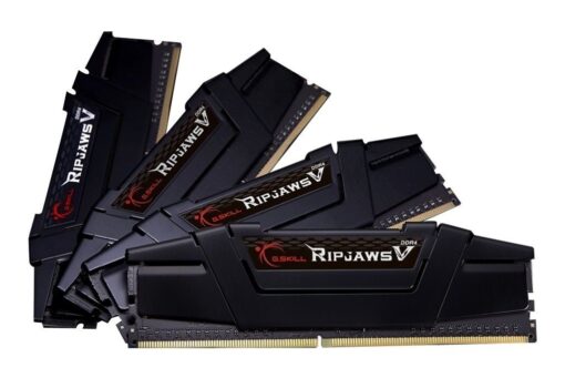 64GB G.Skill DDR4 PC4-28800 3600MHz Ripjaws V for Intel CL16 (16-19-19-39) Quad Channel kit (4x16GB)