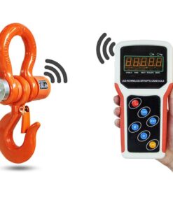 MXBAOHENG 3T Wireless Crane Digital Hoist Scale Rechargeable Hanging Scale w/Remote Control 3000kg/6600lb