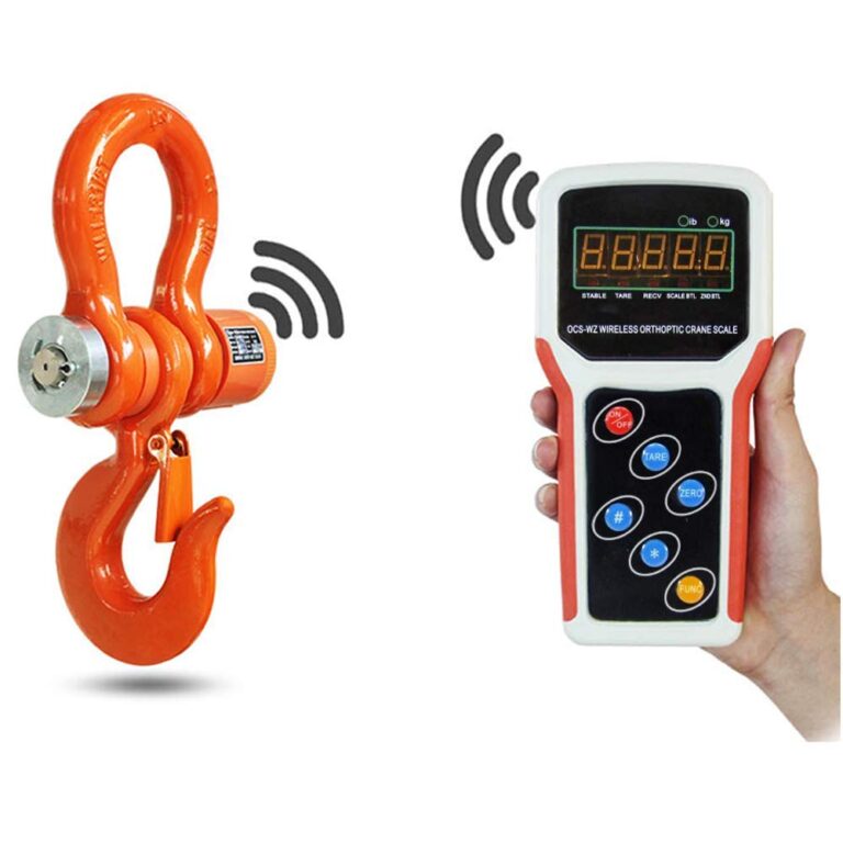 MXBAOHENG 3T Wireless Crane Digital Hoist Scale Rechargeable Hanging Scale w/Remote Control 3000kg/6600lb