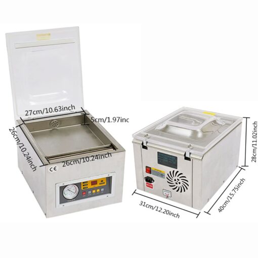 Chamber Vacuum Sealer Machine Z-260C Commercial Kitchen Food Chamber Vacuum Sealer, Packaging Machine Sealer for Food Saver, Home, Commercial Using 110V - Image 5