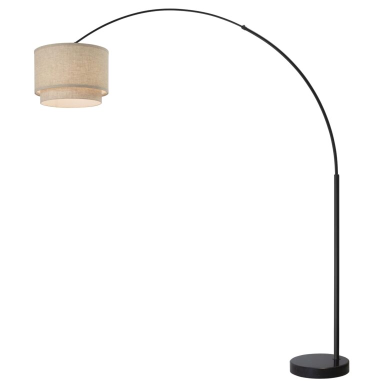 Major-Q Arc Floor Lamp Modern 81" Tall Standing Lamps for Living Room - Stand Up Arching Lamp (6938DS-BEIGE) - Image 6