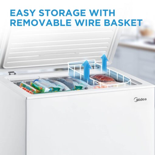 Midea MRC070S0AWW Chest Freezer, 7.0 Cubic Feet, White - Image 6