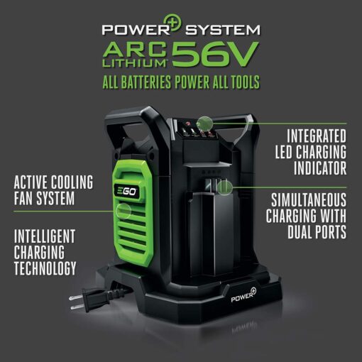 EGO Power+ CH2800D 56-Volt 280W Dual Port Charger - Image 4