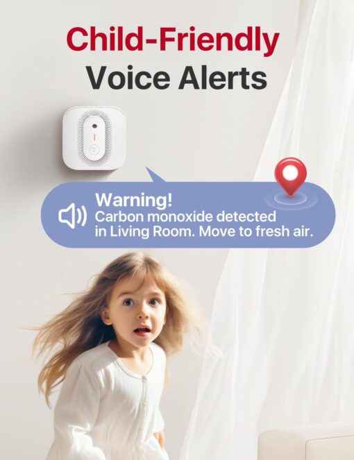 X-Sense Smoke Detector Carbon Monoxide Detector Combo Hardwired with Voice Location, Hardwired Interconnected Smoke and Carbon Monoxide Detector, Model XP02-AR, 6-Pack - Image 6