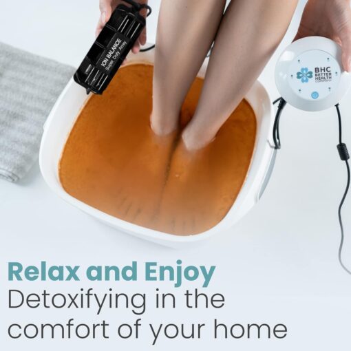 Ionic Foot Bath Detox Machine Super Duty Arrays for Professional & Home Use - Free Regain Health & Vitality Booklet & Brochure - 2 Super Duty Arrays, 20 Basin Liners, Detox Sea Salt, Basin 12QT - Image 2