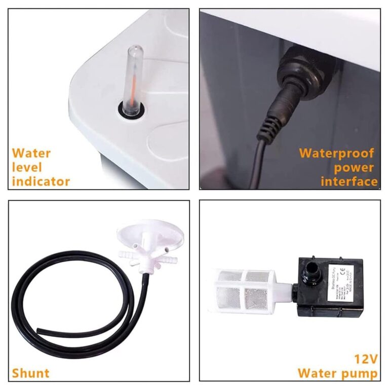 Hydroponic Tower Self-Watering Growing System, 45 Holes Indoor Vertical Gardening Grow Kit, Farm Greenhouse Hydroponic Grow System with Water Pump and Movable Water Tank - Image 5