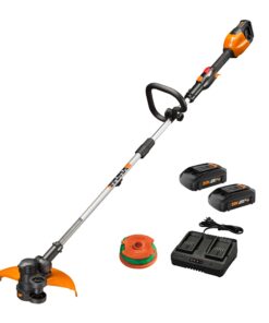 Worx String Trimmer Cordless, Edger 40V Power Share Weed Trimmer 13" (2 Batteries & Charger Included) WG184