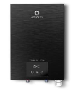 Airthereal Electric Tankless Water Heater 14kW, 240Volts - Endless On-Demand Hot Water - Self Modulates to Save Energy Use - Small Enough to Install Anywhere - for 1 Shower, Evening Tide series