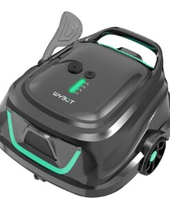 WYBOT Robotic Pool Cleaner, Cordless Pool Vacuum Robot with 120 Mins Runtime, Fast Charging, Powerful Suction, Self-Parking, Double Filters,Ideal for Above Ground Pools up to 1076 Sq.ft