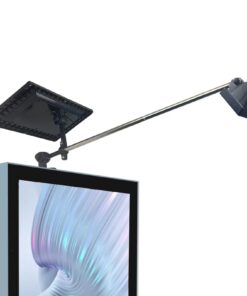 Solar Billboard Light,Metal Aluminum Lamp Heads Solar Sign Light ,12W 12000AMH Li-on Battery, 60 LED Super Bright Llight , Used for Real Estate Signs, Commercial, Advertising, Highway Sign Lighting