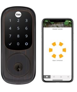 Yale Assure Lock, Oil Rubbed Bronze Wi-Fi Connected Smart Lock with Back-Up Key and Digital Touchscreen Keypad for Combination Input, ‎YRD226-CBA-0BP