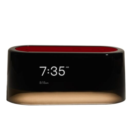Loftie Smart Alarm Clocks for Bedrooms - Sound Machine Smart Alarm Clock w/Light, Bluetooth Speaker, White Noise, Nature Sound, Nightlight, Blackout Mode Alarm Clock, Smart Clock (Cherry)