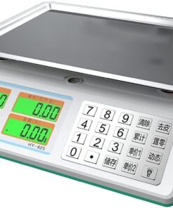 Digital Scales Food,Kitchen Food Scales Electronic Pricing Scale, Platform Scale, Double-sided Display, Supermarket Kitchen Small Platform Scale Commercial Electroni(Onecolor-Konkav platta 30kg