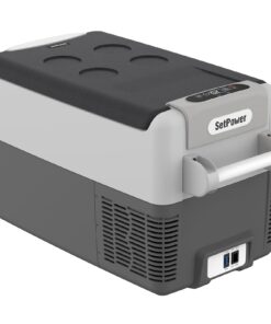 Setpower AJ30 Portable Refrigerator,Portable Freezer,32 Quart Electric Cooler,Car Refrigerator,12/24V DC Cable & 110/240V AC,Car Fridge for Camping,Truck,RV,Travel,Fishing
