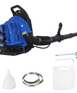 72CC Gas Backpack Leaf Blower, 3.6HP 2 Stroke Engine Gas Blower, Airflow, Grass Lawn Blow Air Cooling Gasoline Grass Blow, Efficient Lawn