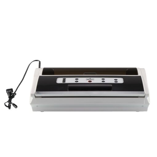 MEAT! Pro External Vacuum Sealer with Removeable Drip Tray, 14 inch Sealing Bar, Locking Latch, Bag Roll Storage, and Status Light for Preserving Meat and Vegetables