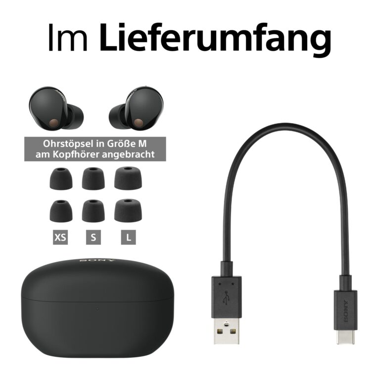 Sony WF-1000XM5 - The Best True Wireless Noise-Canceling Earbuds with Alexa Built-in, Bluetooth, in-Ear Headphones, Up to 24 Hours Battery, Quick Charge, IPX4 Rating, Works with iOS & Android - Black - Image 12