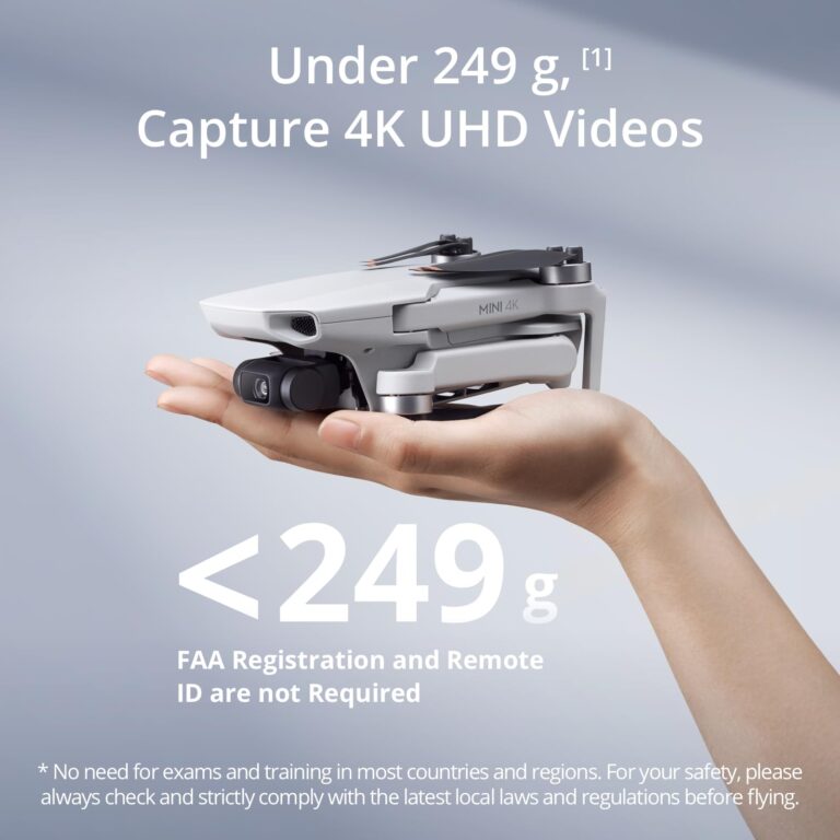 DJI Mini 4K, Drone with 4K UHD Camera for Adults, Under 249 g, 3-Axis Gimbal Stabilization, 10km Video Transmission, Auto Return, Wind Resistance, 1 Battery for 31-Min Max Flight Time, Intelligent Flight - Image 7