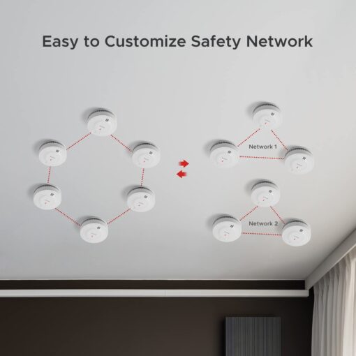X-Sense Wireless Interconnected Smoke Detector Fire Alarm with Over 820 ft Transmission Range, SD19-W, Pack of 12 - Image 3