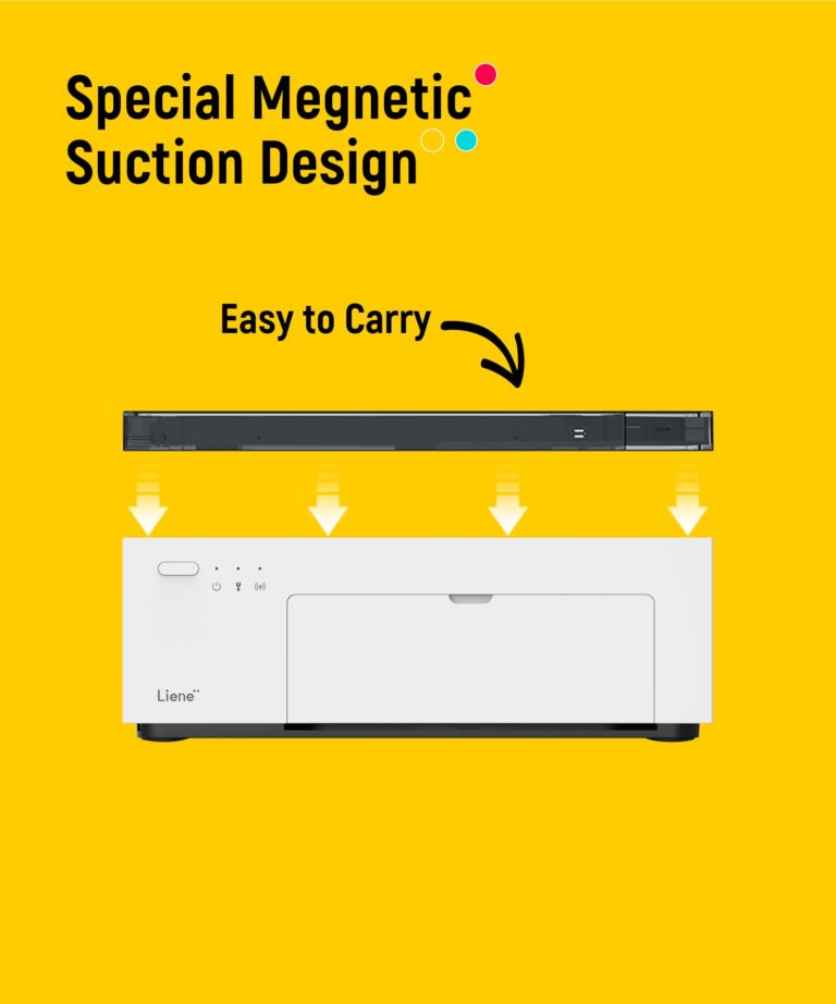 Liene M100 4x6'' Photo Printer, Phone Printer 100 Sheets & 3 Cartridges, Full-Color Photo, Portable Instant Photo Printer for iPhone Android, Thermal Dye Sublimation, Wi-Fi Picture Printer 100 Papers - Image 4