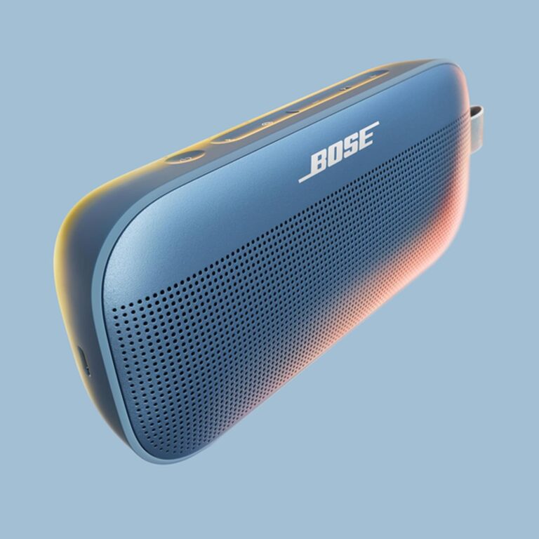 Bose New SoundLink Flex Portable Bluetooth Speaker (2nd Gen), Outdoor Speaker with Hi-Fi Audio, Up to 12 Hours Battery, Waterproof and Dustproof, with Slinger Hard Travel Case & USB Plug (Blue Dusk) - Image 9