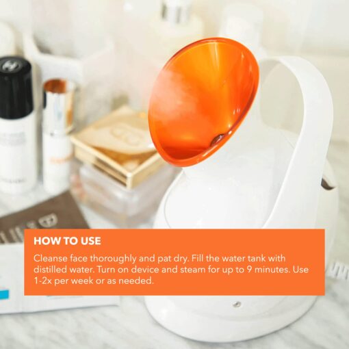 Dr. Dennis Gross Pro Facial Steamer for Facial Deep Cleaning: Infuse Skin with Hydration, Clarify Complexion, and Detox Skin - Image 4