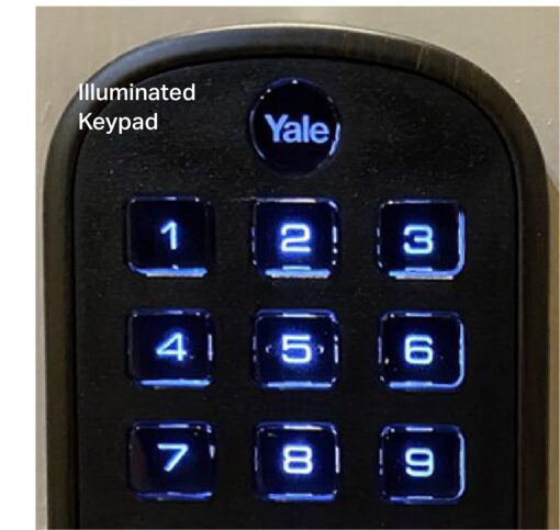 Yale | LiftMaster Smart Lock with Keypad Lever - Works with myQ App & Key by Amazon in-Garage Delivery when paired with Smart Garage Hub (sold separately), Satin Nickel - Image 3