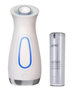 PMD Beauty SilkSteam Pro Facial Steamers Home Facial Spa - Rapid Start-Up Face Steamer for Facial - Adjustable Nozzle with Oil Filters with Radiant Serum