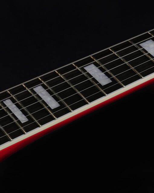 WestCreek Revenge Solid Body Electric Guitar, Heavy Metal Guitar, Right Handed, Heavy Metal Pickups, Rounded End Jumbo Frets, Bone nut, Rosewood Fretboard, Mahogany Body（Gradient Red） - Image 3