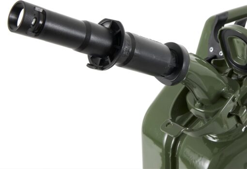 Wavian 5.3 Gallon 20 Liter Authentic CARB Fuel Jerry Can w/Spout, Wavian USA Authentic NATO Jerry Can and Spout System - Rust-Proof, Green, 5 Gallon Gas Cans for Gasoline, Pack of 2 - Image 3