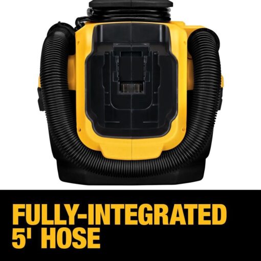 DEWALT 20V MAX Wet/Dry Vacuum, Cordless and Corded, Versatile Power Source, Portable Shop Vacuum, Tool Only (DCV581H) - Image 5
