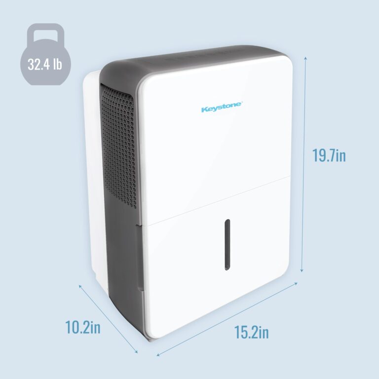 Keystone Energy Star 22-Pint Portable Dehumidifier,115V, Dehumidifier for Large Rooms up to 1,500 Sq.Ft. with Auto-Shutoff & Timer, Quiet Home Dehumidifier and Moisture Absorber - Image 7