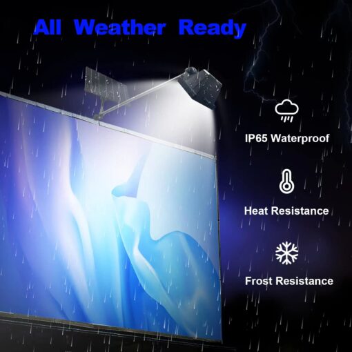 Solar Billboard Light,Metal Aluminum Lamp Heads Solar Sign Light ,12W 12000AMH Li-on Battery, 60 LED Super Bright Llight , Used for Real Estate Signs, Commercial, Advertising, Highway Sign Lighting - Image 5