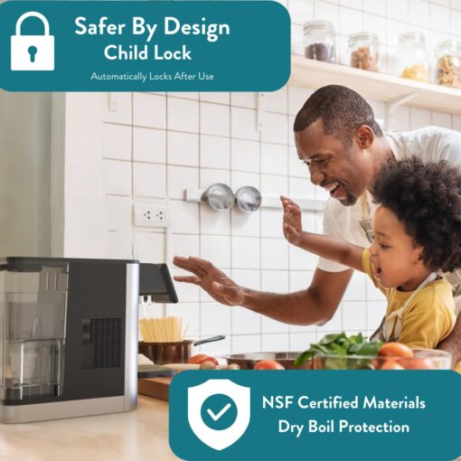 Aqua Optima AUR002 Improved Quick Heating Hot Water Dispenser, Water Cooler, Electric Kettle, Countertop Water Filter, 7 Temperatures, Dispenses Cold Water, Zero Installation, Includes 1 Filter - Image 4