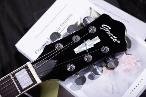 GROTE Guitar Solid Body Electric Guitar with Gigbag LPYS-006 (Black) - Image 6