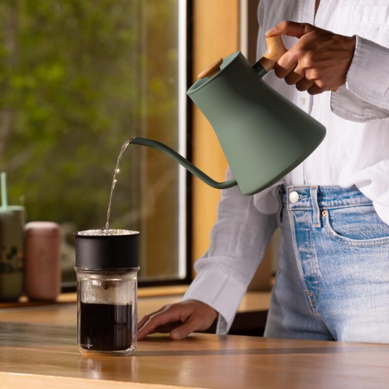 Fellow Stagg EKG Pro Electric Gooseneck Kettle - Pour-Over Coffee and Tea, Quick Heating, Precise Temperature Control, Scheduling, Built-in Brew Timer, Smoke Green with Maple Wood Handle, 0.9 Liter - Image 3