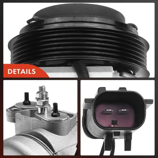 A-Premium Air Conditioner AC Compressor with Clutch Compatible with Jeep Wrangler 3.8L 2007-2011 Sport Utility - Image 3
