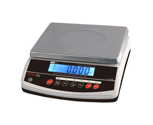 VisionTechShop TVD-60 Digital Bench and Counter Scale, Lb/Oz/Kg/g Switchable, 60lb Capacity, 0.01lb Readability, Counting and Percentage Mode, Single Display, NTEP Legal for Trade, CC# : 20-032