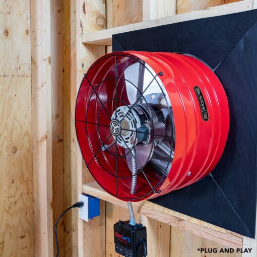 Quietcool AFG SMT PRO-3.0 Smart Attic Fan for Gable Vents - 2940 CFM - Smart App Control - Thermostat and Humidistat - 20ft Power Cord - Plug-and-play - Two Speed - Image 4