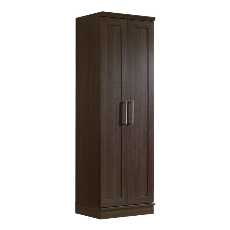 Sauder HomePlus Kitchen Pantry Storage Cabinet with Adjustable Shelves, Laundry Bathroom, L: 23.31" x W: 17.01" x H: 71.18", Dakota Oak