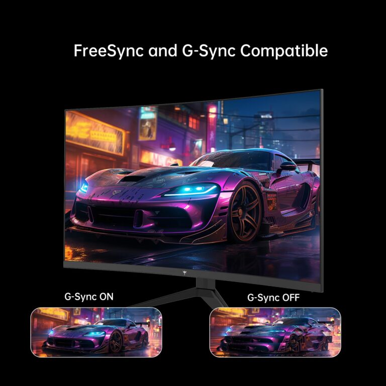 KTC 32 Inch FHD 1080p Curved Gaming Monitor - VA 1500R Curved Monitor, 165Hz 1ms MPRT, FreeSync & G-Sync, 122% sRGB, DP/HDMI, VESA, HDR10 for Gaming Home Office Business - Image 7