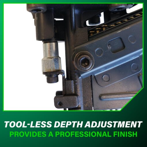 Metabo HPT Framing Nailer | Pneumatic | 2 to 3-1/4-Inch Nails | Tool-less Depth Adjustment | 21 Degree Magazine | Selective Actuation Switch | 5-Year Warranty | NR83A5 - Image 10