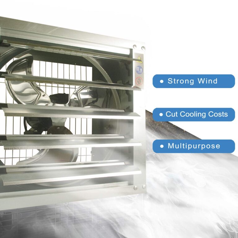GRELWT 24" Wall Mounted Exhaust Fan - Ventilation Fans - Automatic Shutter - Vent Fan For Home Attic, Shed, or Garage Ventilation, 4390 CFM, 6180 SQF Coverage Area - Image 5