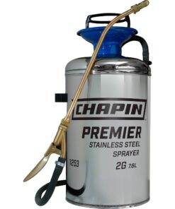 Chapin 1253 2 Gallon Premier Stainless Steel Sprayer for Fertilizer, Herbicides and Pesticides
