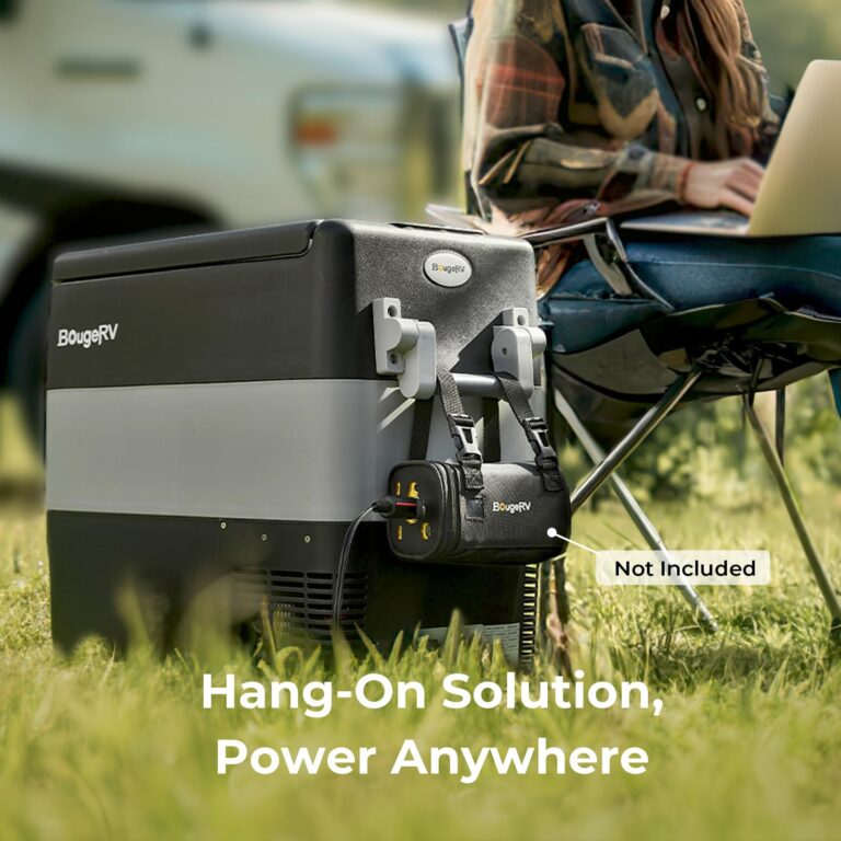 BougeRV 12V Portable Refrigerator Fridge Freezer Portable Car Fridge 53 Quart Electric Cooler12V/24V DC 110~240 V AC for RV Truck Jeep Pickup SUV Van Boat Camping Tailgating Road Trip Outdoor Travel - Image 4