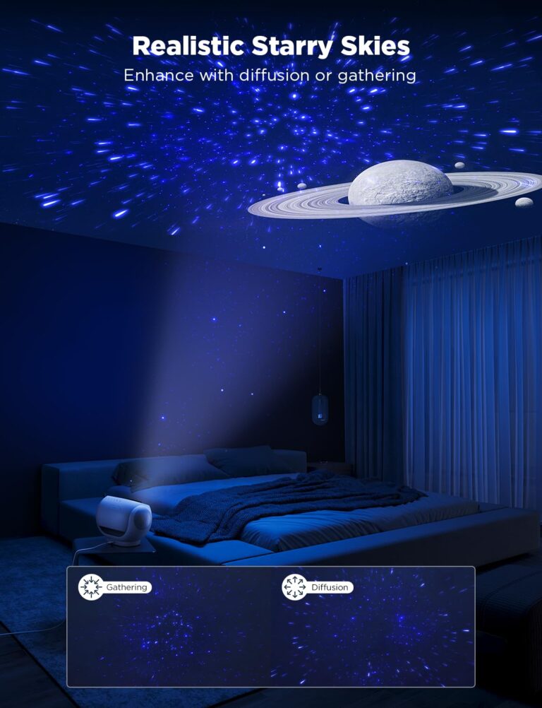 Govee Star Projector, Star Light with 8 Replaceable Discs, 38 Scene Modes, Bluetooth Speaker and 21 White Noises, Relaxing Light for Bedroom, Ceiling - Image 6