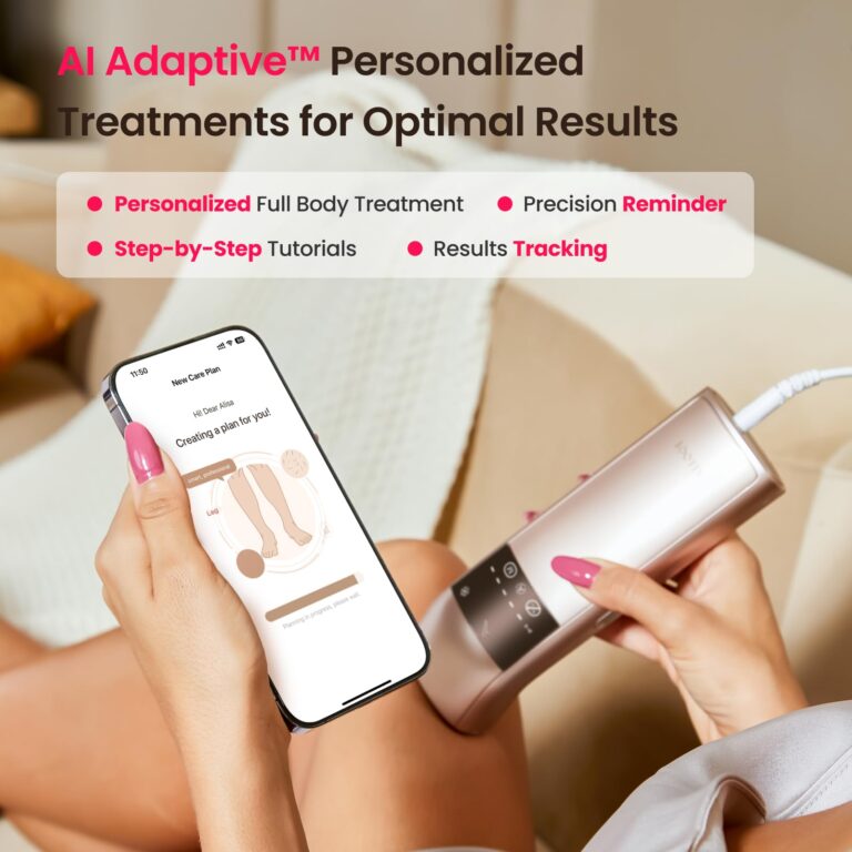 Professional IPL Laser Hair Removal, Super Fast TRIPLE-Pulse, 12 cm² Large Painless Sapphire 37 °F Ice-Cooling Contact, Permanent Hair Removal Device for Women and Men Home, Smart AI, Trinity iGlow 10 - Image 6