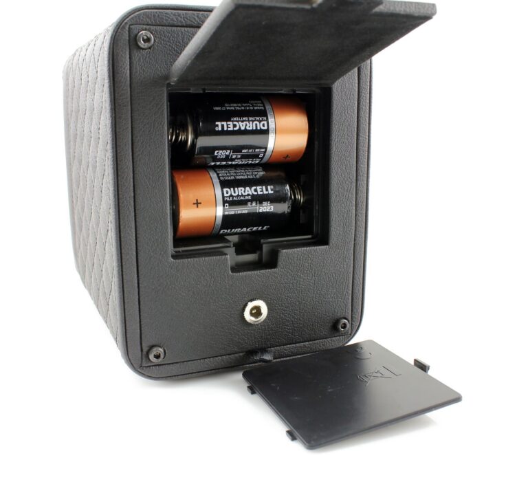 Heiden Monaco Single Watch Winder - Black Leather - Battery Powered or AC Adapter, 12 Program Settings, Diamond Stitched Vegan Leather, Soft Linen Interior, Large Interior Space for Large Watches - Image 4