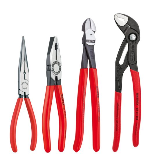 KNIPEX Alligator Pliers Set (7, 10, & 12) (002007US1) + KNIPEX Cobra Combination Cutter and Needle Nose Pliers 4-Piece Set - Image 4
